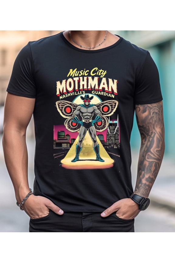 Music City Mothman - Nashville's Guardian Super Hero/Cryptid Shirt