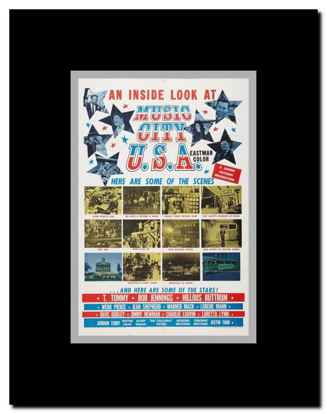 Music City USA Framed Movie Poster