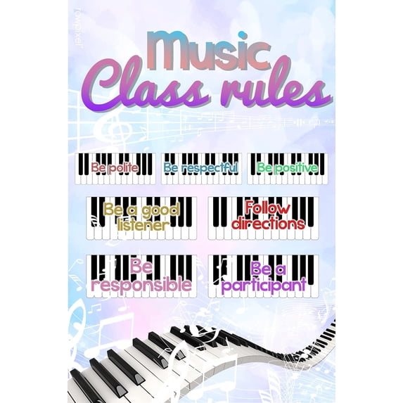 Music Classroom rules Poster Music Teacher Classroom Printable Posters ...