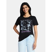 Music Collective Women's Graphic Everyday Tee with Short Sleeves, Sizes XXS-XXL