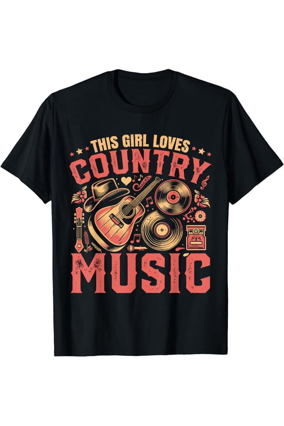 Music Country Lover Country Concert Women Country Music T-Shirt