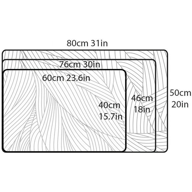 Music Decor Doormats For Entrance Way Indoor, Abstract Musical Notes