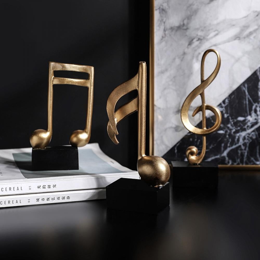 Music Decoration Sculpture Music Note Figurine Piano Gifts Statue for ...