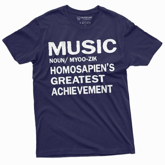 Music Definition T-Shirt Homosapien'S Greatest Achievement Tee Musician Guitar Piano Shirt