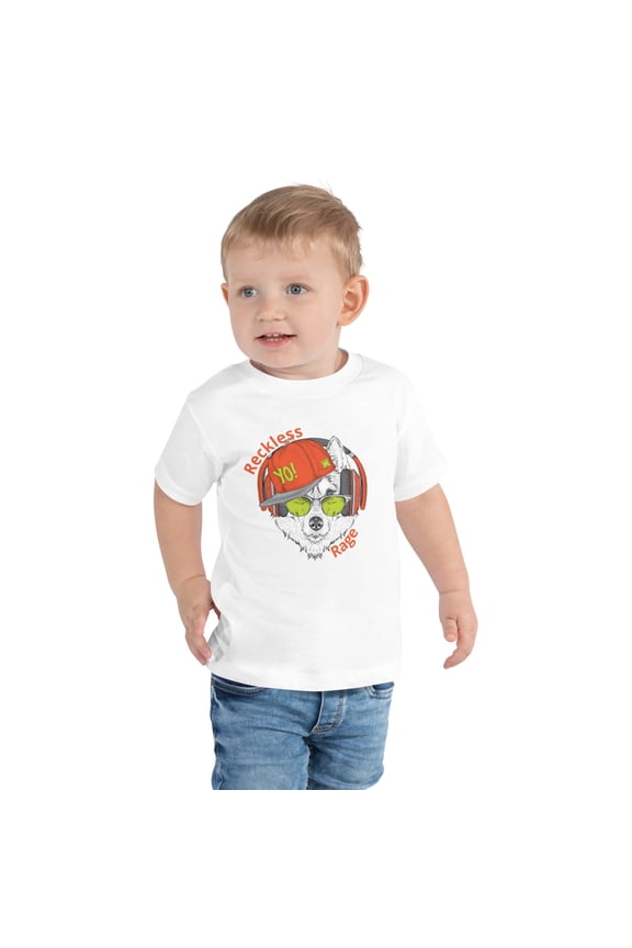 Music Dog Reckless Rage Toddler Short Sleeve Tee