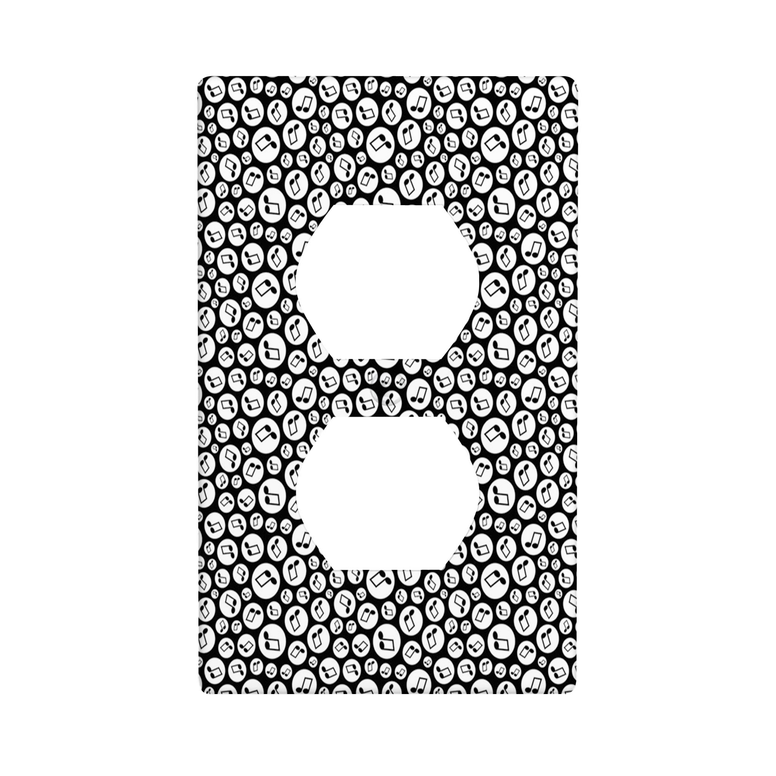 Music,Duplex Outlet Covers Wall Plate Decorative,Fun Music Band Party