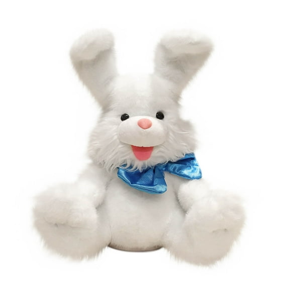 Music Easter Bunny Rabbit Stuffed Waving Singing Interactive Electric Plush Toy Soft with Floppy Ears for Girls Boys Kids Birthday Gifts