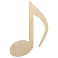 thumbnail image 1 of Music Eighth Note Wood Shape Unfinished Piece Cutout Craft DIY Projects - 4.70 Inch Size - 1/8 Inch Thick, 1 of 7