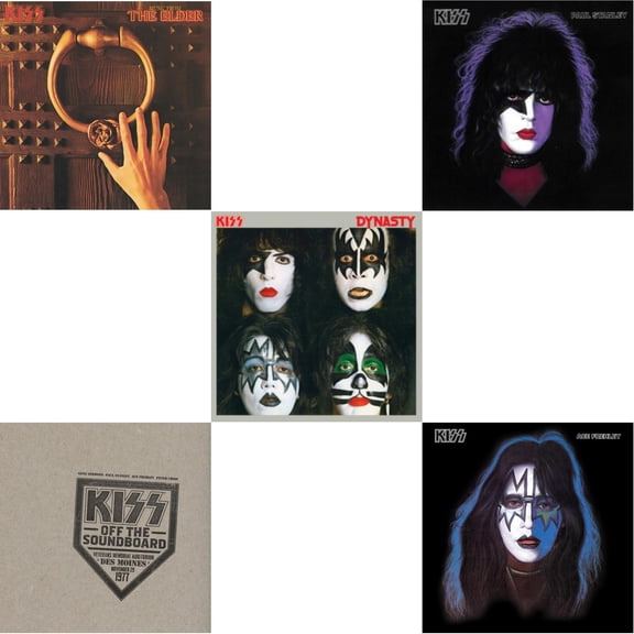 Music From The Elder (Half-Speed Master/Clear LP Vinyl/180G) & Kiss Off The Soundboard: Live In Des Moines (2LP) & Dynasty & Paul Stanley & Ace Frehley (Pic Disc)