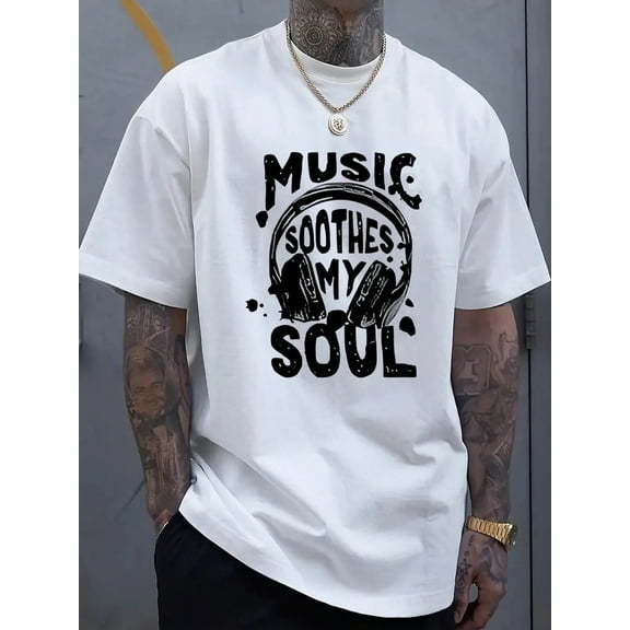 Music Element - Print Music Soothes Soul Tee