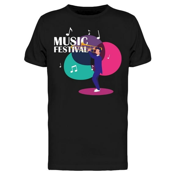 Music Festival. Banner T-Shirt Men -Image by Shutterstock, Male Small