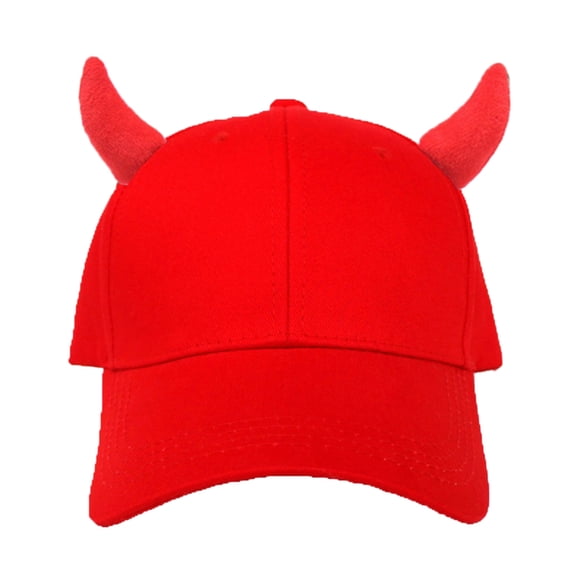Music Festival Baseball Hat Adjustable Size Devil Horn Hat Adult Teen Hiphop Hat