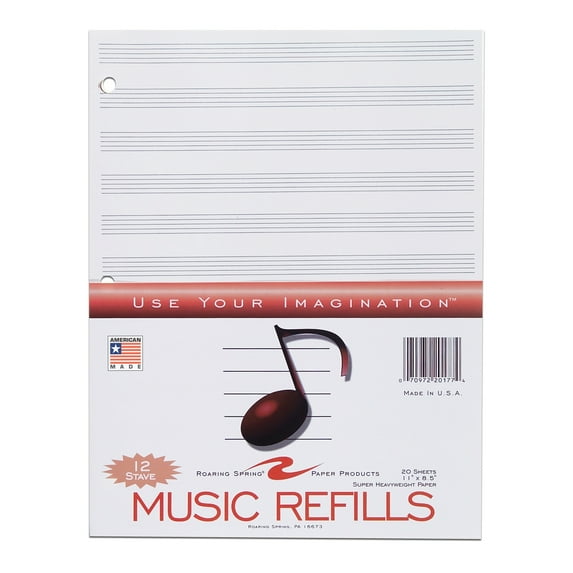 Music Filler Paper