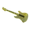 thumbnail image 1 of Music Gold Blinged Guitar Electric Country Belt Buckle Player Guitarist Musician, 1 of 2