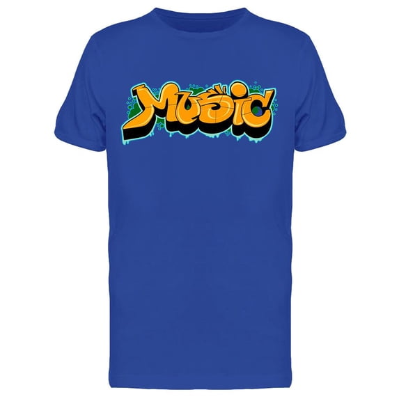 Music Graffiti Design T-Shirt Men -Image by Shutterstock, Male XX-Large