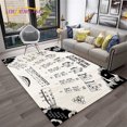 thumbnail image 1 of Music Guitar Chord Theory Chart Piano Carpet Rug for Home Living Room Bedroom Sofa Doormat r Kid Area Rug Non-slip Mat, 1 of 5