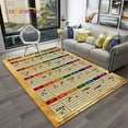 thumbnail image 1 of Music Guitar Chord Theory Chart Piano Carpet Rug for Home Living Room Bedroom Sofa Doormat r Kid Area Rug Non-slip Mat, 1 of 5