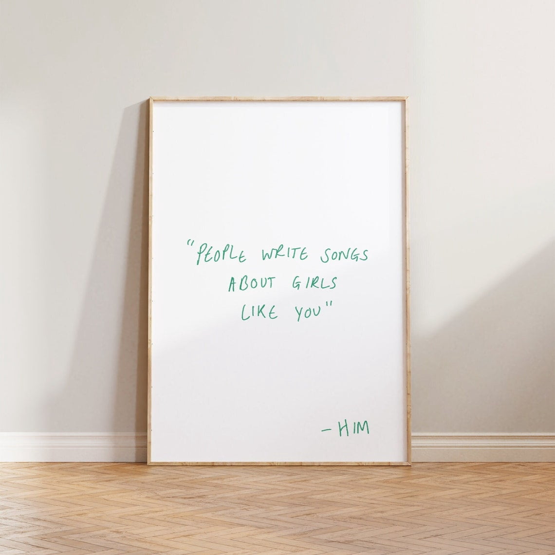 music-hand-written-quote-drawnpeople-write-songs-about-you-fan-wall-art