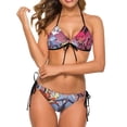 thumbnail image 1 of Music Hazbin Hotel Women Bikini Set Sexy Two Pieces Halter String Swimsuit Triangle Briefs Tie Side Bottom, 1 of 7