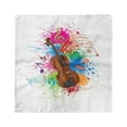 thumbnail image 1 of Music Head Scarf, Color Splashes Violin Art, Head Wrap, 3 Sizes, by Ambesonne, 1 of 2