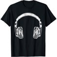 thumbnail image 1 of Music Headphones Funny DJ Musician Gifts Gym Men Women Kids T-Shirt, 1 of 3