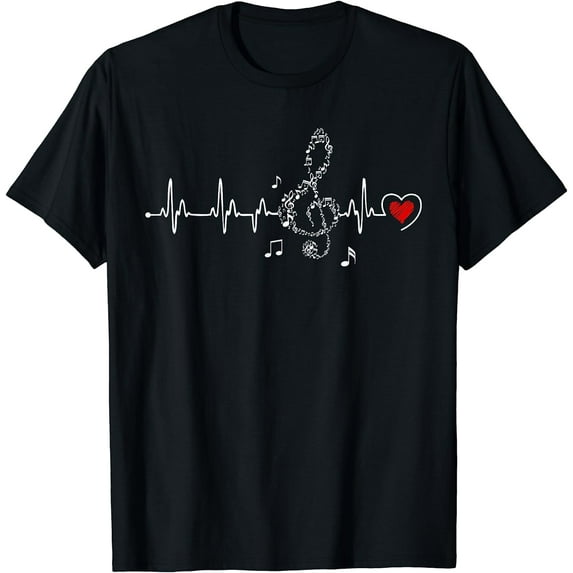 Music Heartbeat Clothing for Music Lovers T-Shirt