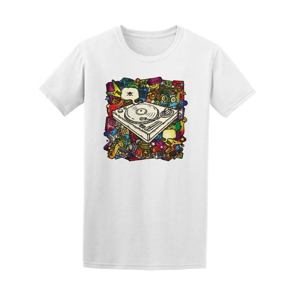 Music In Color Doodle T-Shirt Men -Image by Shutterstock, Male Large