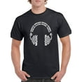 thumbnail image 1 of Music In Different Languages  Men T-Shirt, Male Medium, 1 of 4