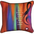thumbnail image 1 of Music In My Soul Square Throw Pillow - 18" X 18", 1 of 2