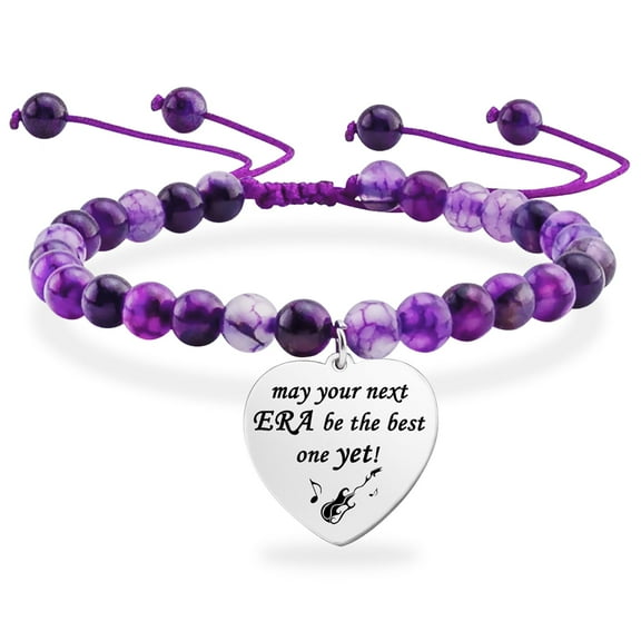 Music-Inspired Keychain Fans Gifts for Women "May This Be Your Best Era" Inspired Bracelet Gift for Women Birthdays Graduation Trendy Accessories