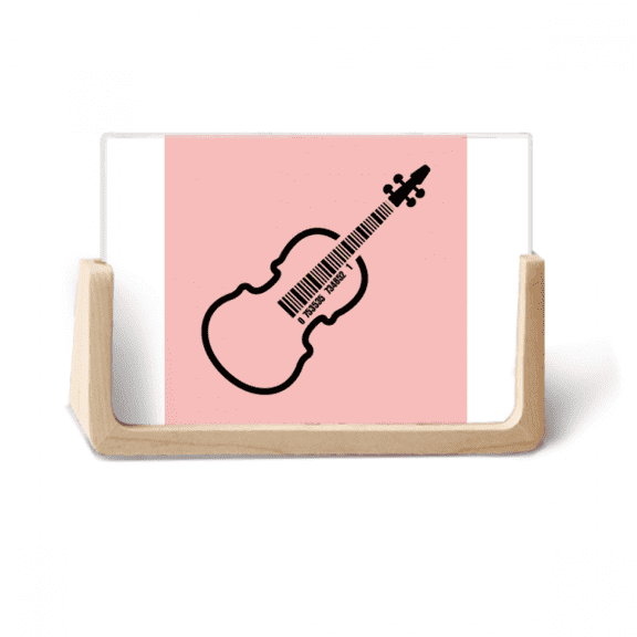 Music Instrument Violin Melody Photo Wooden Photo Frame Tabletop Display