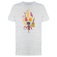 thumbnail image 1 of Music Instruments Doodles Tee Men's -Image by Shutterstock, 1 of 1
