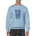 thumbnail image 1 of Music Is A Healing Force Sweatshirt Men -Smartprints Designs, Male 3X-Large, 1 of 4