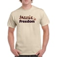 thumbnail image 1 of Music Is Freedom T-Shirt Men -Smartprints Designs, Male Large, 1 of 4