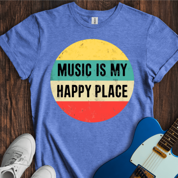 Music Is My Happy Place T-Shirt