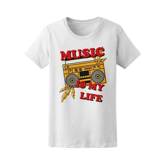 Music Is My Life Quote T-Shirt Men -Image by Shutterstock, Male Small