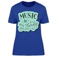 thumbnail image 1 of Music Is My Therapy Vintage T-Shirt Women -Image by Shutterstock, Female x-Large, 1 of 2