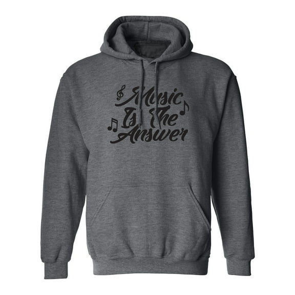 Music Is The Answer Adult Hooded Sweatshirt