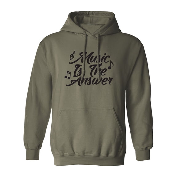 Music Is The Answer Adult Hooded Sweatshirt