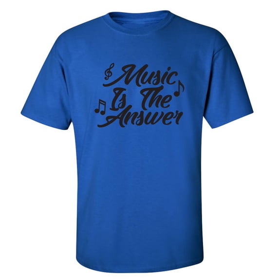 Music Is The Answer Adult Short Sleeve T-shirt