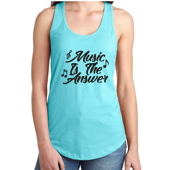 Music Is The Answer Racerback Tank