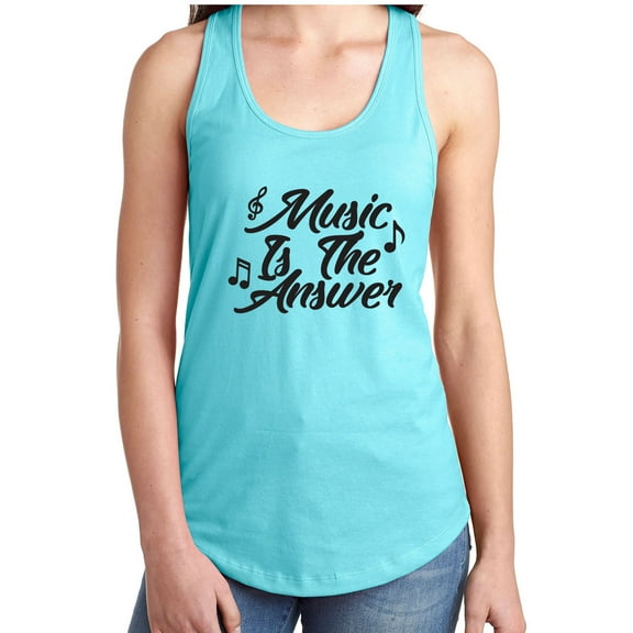 Music Is The Answer Racerback Tank
