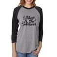 thumbnail image 1 of Music Is The Answer Unisex 3/4 Sleeve Baseball Raglan Tee, 1 of 1