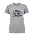 thumbnail image 1 of Music Is The Answer Womens crewneck tee, 1 of 2