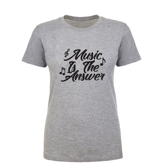 Music Is The Answer Womens crewneck tee