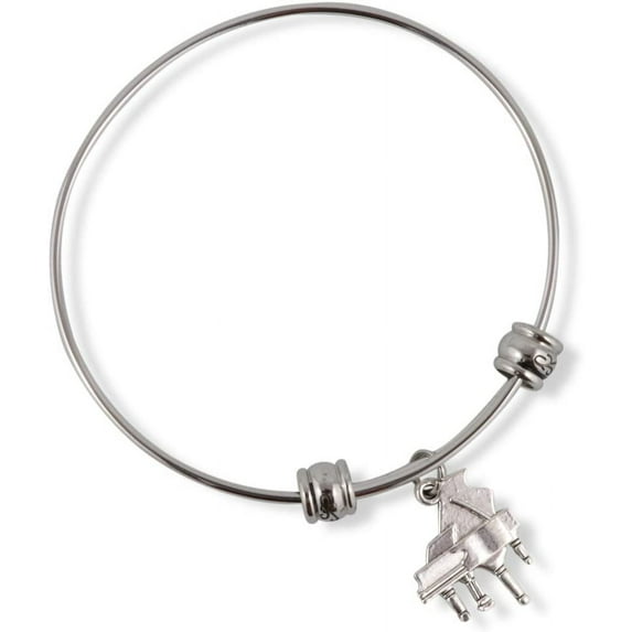 Music Jewelry Piano Bracelet Bangle Jewlry Gifts Music Themed Charm Accessories Stuff Gift for Kids Men Women Boys Girls Teacher Student Pianist Decor