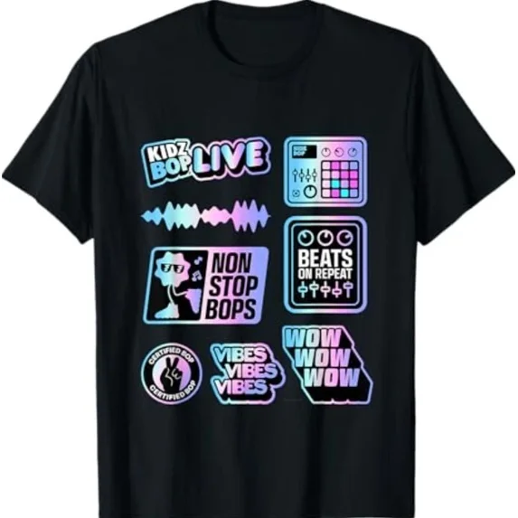 Music KIDZ BOP Live Non Stop Bops Concert Fan Colorful Unisex T-Shirt up to size 5XL