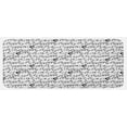 thumbnail image 1 of Music Kitchen Mat, Abstract Style Professional Pattern Notes and Clef Sheet Play Writing Print, Plush Decorative Kitchen Mat with Non Slip Backing, 47" X 19", Black White, by Ambesonne, 1 of 1
