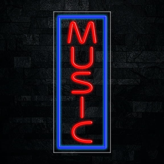 Music-LED Neon Sign 12"L x 30"H #31007