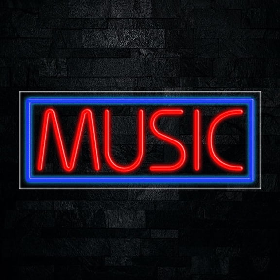 Music-LED Neon Sign 30"L x 12"H #30264